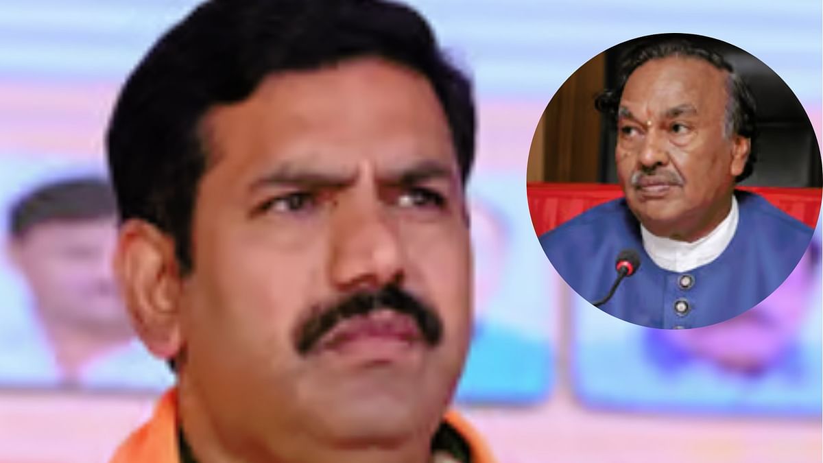 BJP state chief Vijayendra appeals to Eshwarappa not to contest LS polls against Raghavendra