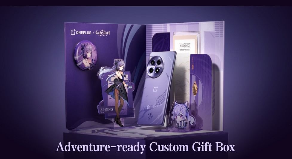 OnePlus 12R Genshin Impact gift box.
