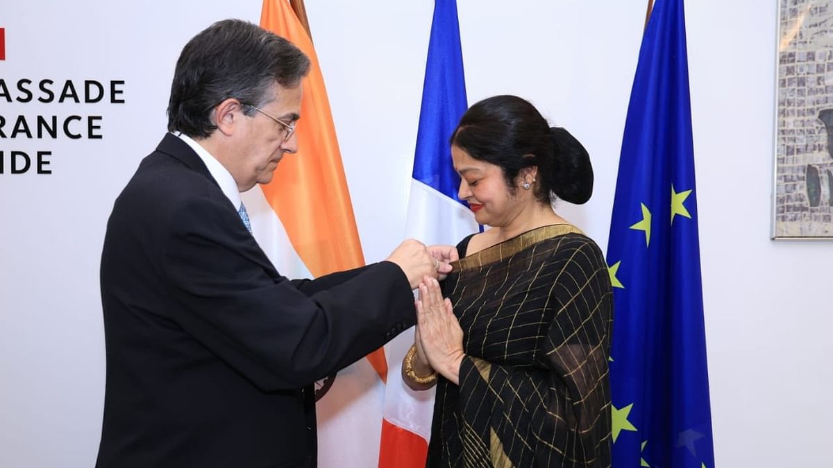 Bharatanatyam dancer Rukmini Chatterjee gets French honour 'Knight of the Order of Arts and Letters'