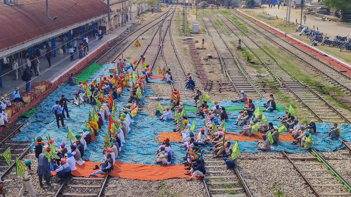 'Rail roko' protest: Train movement hit in Punjab as farmers squat on tracks