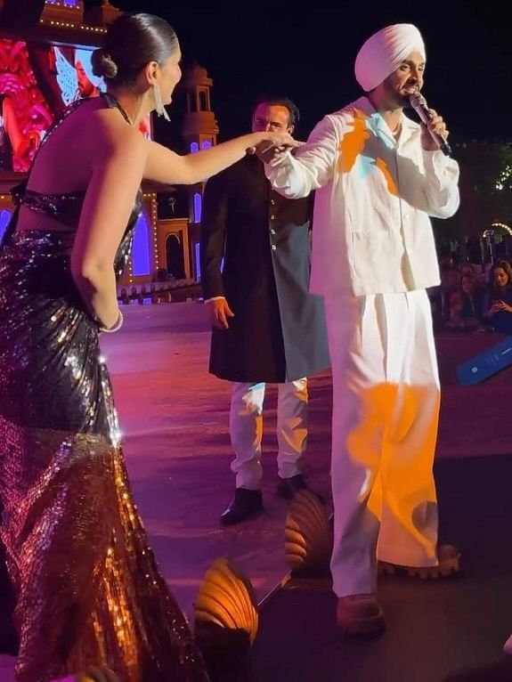 Punjabi singer-actor Diljit Dosanjh also took to the stage on day two of the grand party and made the guests groove on some of his popular chartbusters.