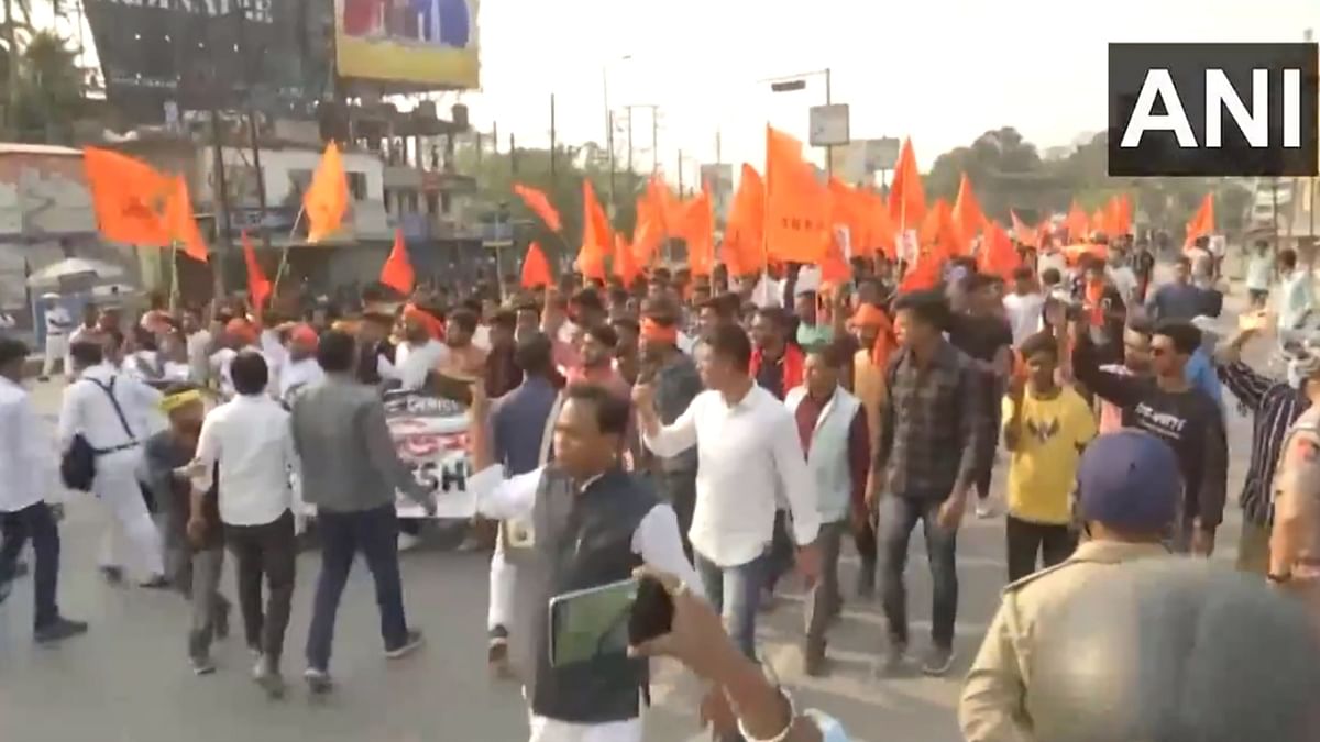 ABVP supporters clash with police in Siliguri over Sandeshkhali 'atrocities'