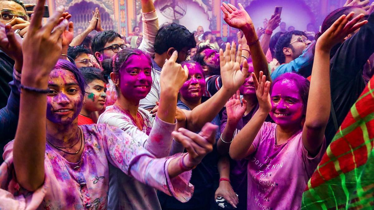 Mathura drenched in rainbow hues as it celebrates Holi