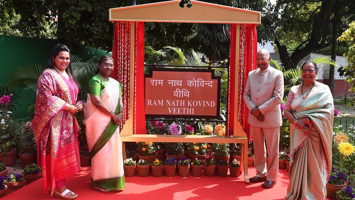 Former president Kovind inaugurates street named after him at Rashtrapati Bhavan complex