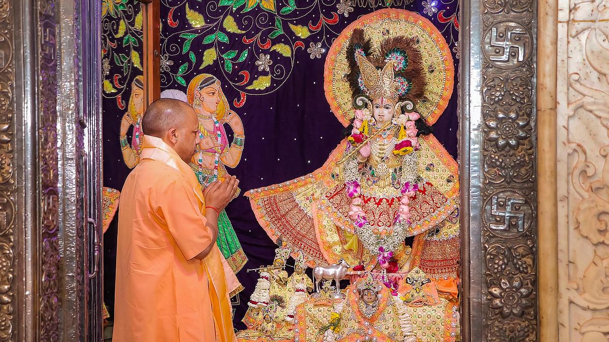 Yogi launches election campaign from Mathura, invokes Ram Temple, Lord Krishna