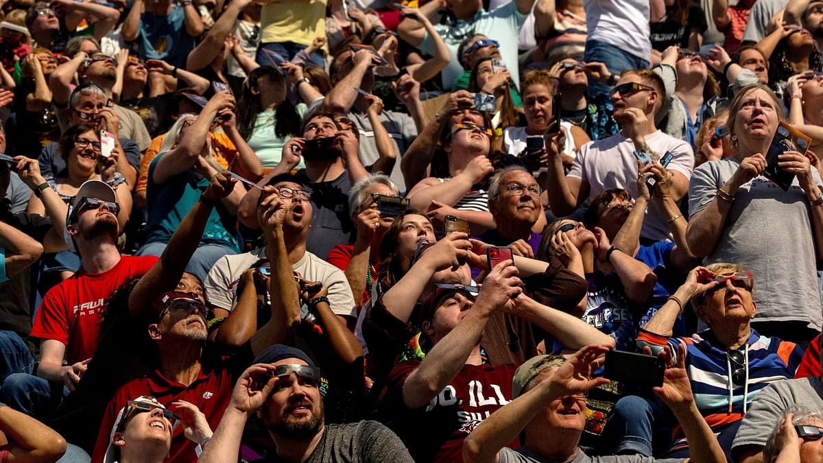 In Pics | Thousands gather to watch total solar eclipse in US