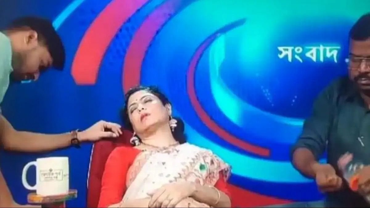 Watch: Doordarshan anchor faints on live TV while presenting updates on heatwave