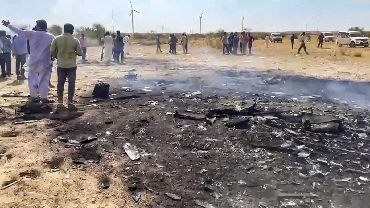 Watch: Remotely piloted IAF aircraft crashes in Jaisalmer