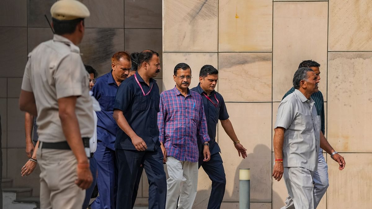 Delhi CM Kejriwal taken to Tihar jail amid AAP workers' protest after court sends him to judicial custody