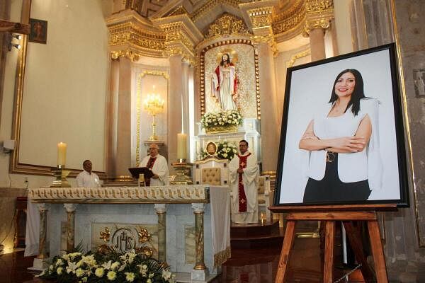 Funeral mass for slain mayoral candidate Gisela Gaytan, in Celaya