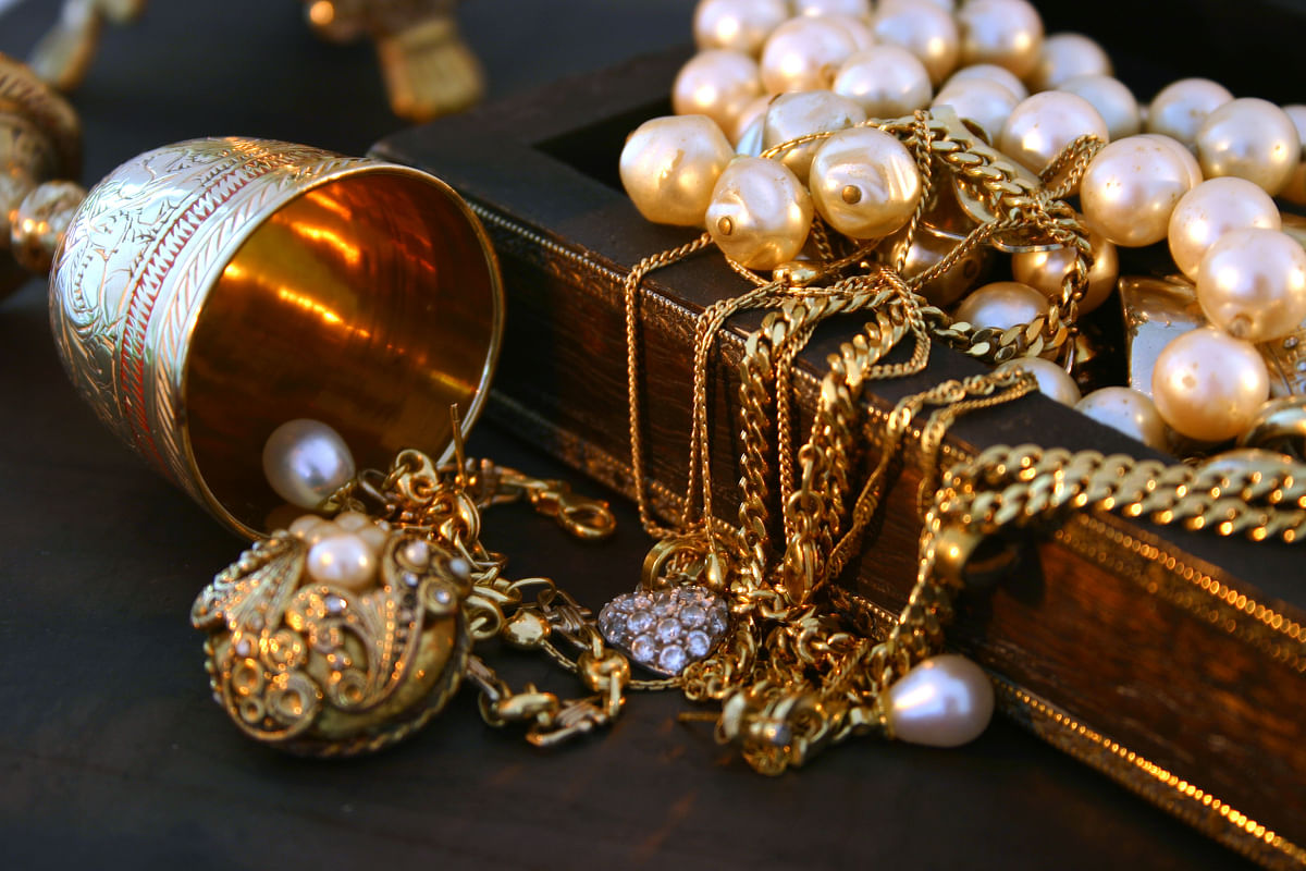 Jewellery laying over an indian jewellery box.See similar pictures: Jewelry:
Istock photos