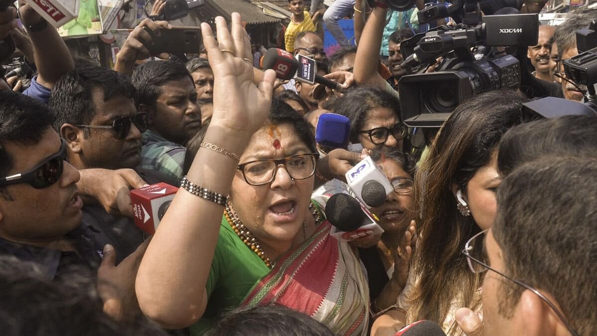 BJP candidate Locket Chatterjee accuses TMC supporters of accosting her vehicle
