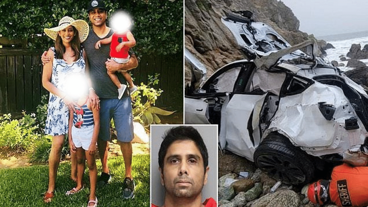 Indian-origin doctor who drove Tesla off cliff with family inside experienced ‘psychotic’ break: Reports