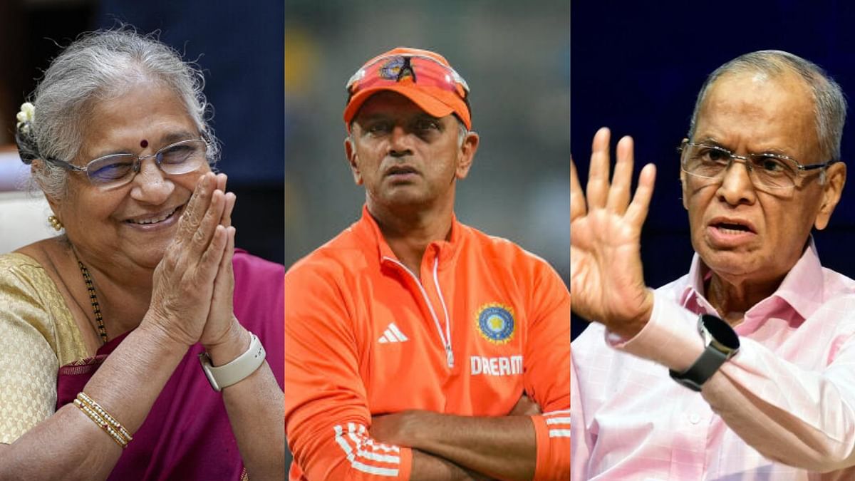 Narayana Murthy, Sudha Murty and Rahul Dravid encourage citizens to vote in large numbers