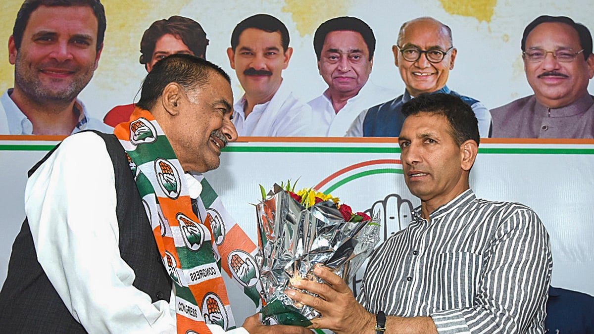 Lok Sabha elections 2024: Former BJP leader Laxman Tiwari joins Congress in Madhya Pradesh - Vimarsana News