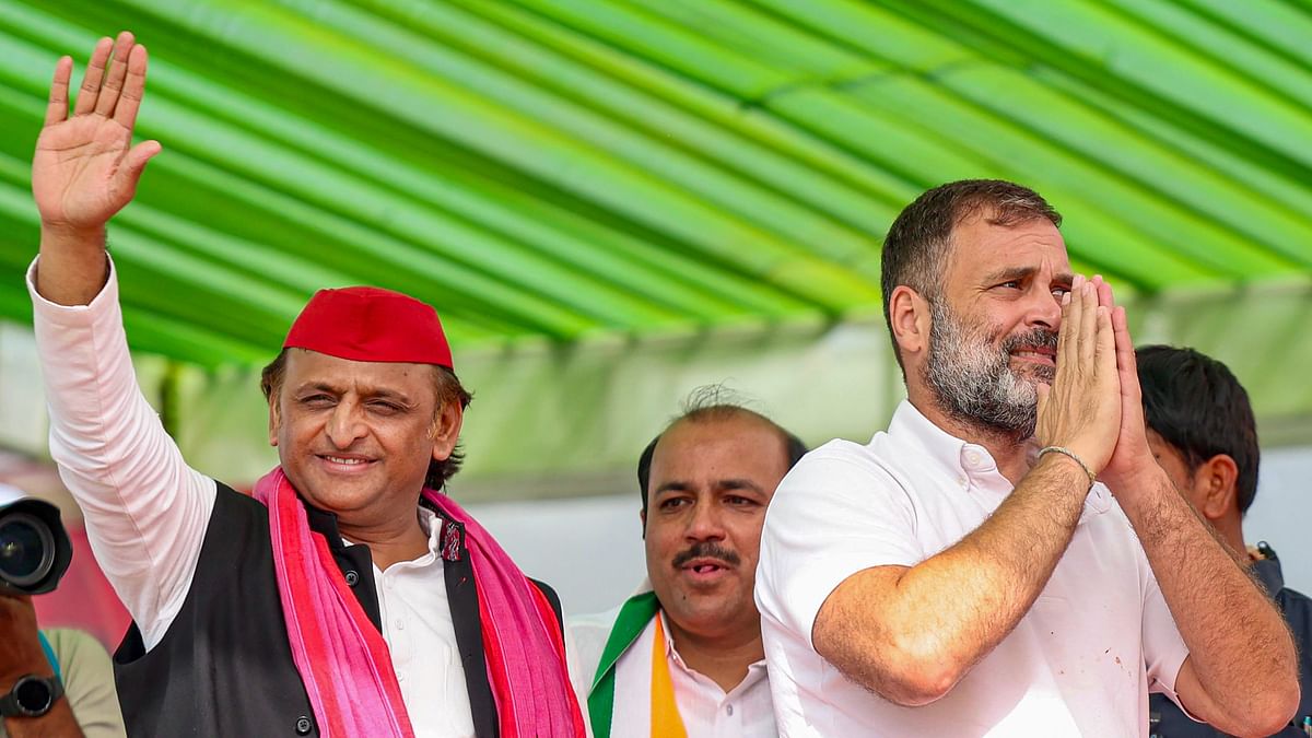 Lok Sabha elections 2024: Akhilesh, Rahul address first joint rally in UP, claim BJP losing support of 'traditional' voters
