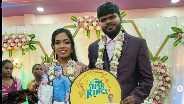 From the pitch to the aisle: Tamil Nadu couple's CSK themed wedding goes viral