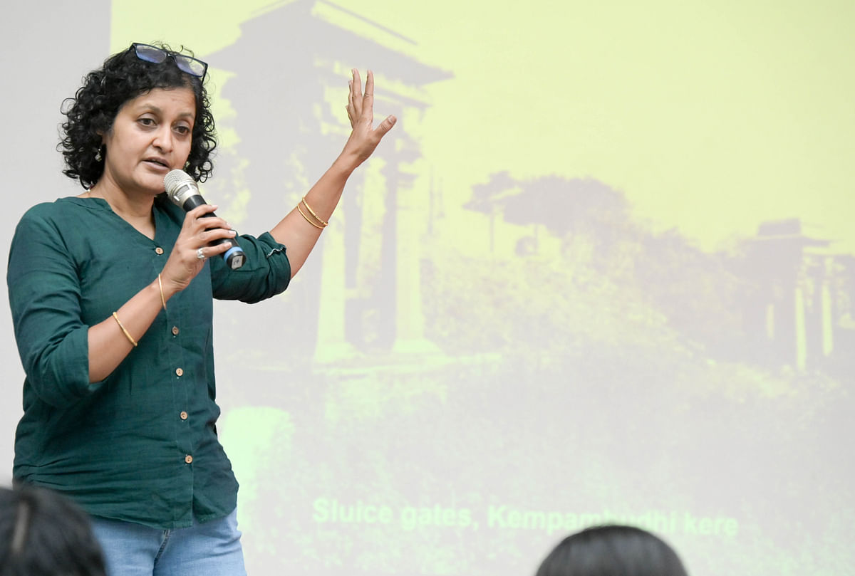 Heritage expert Meera Iyer who works with Indian National Trust for Art and Cultural Heritage (INTACH) was also a speaker at the event. 