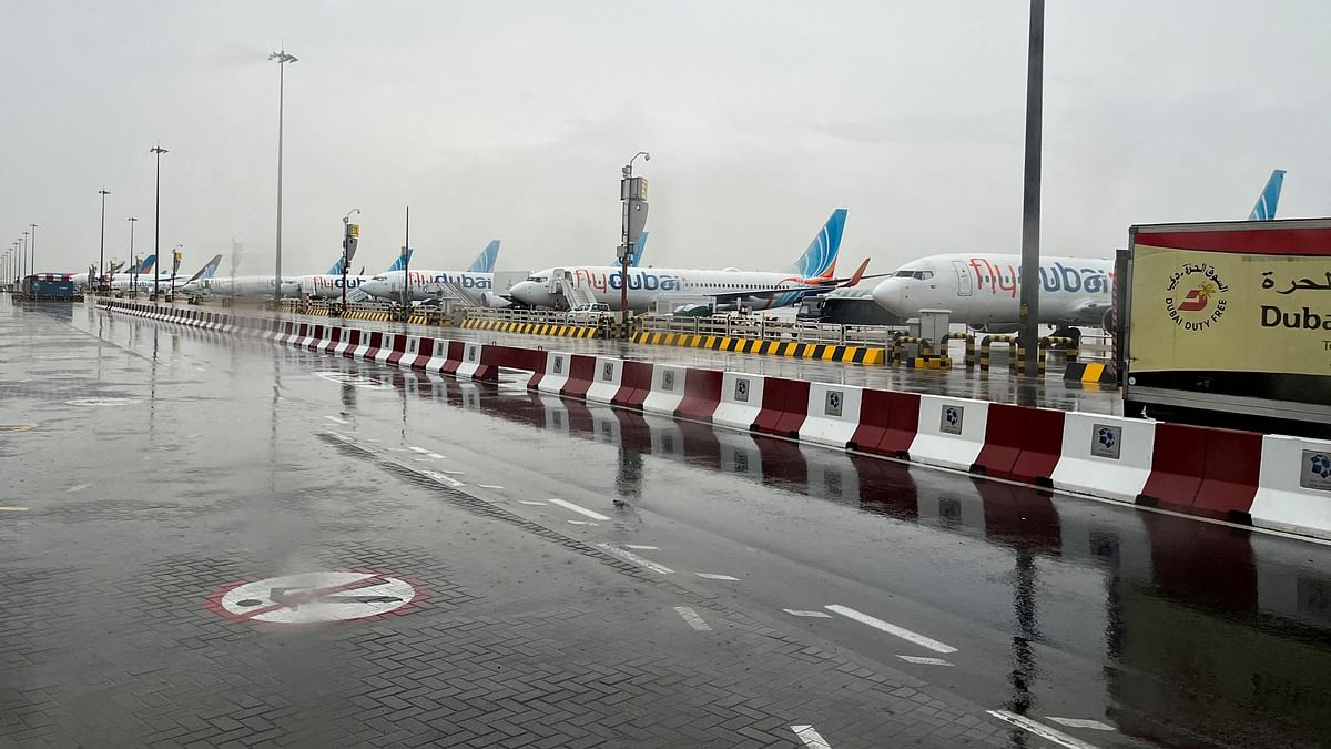 Dubai airport was forced to divert numerous incoming flights due to flooding.