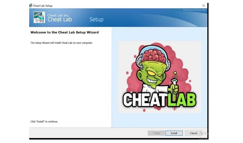 CheatLab app setup (Screen-grab)