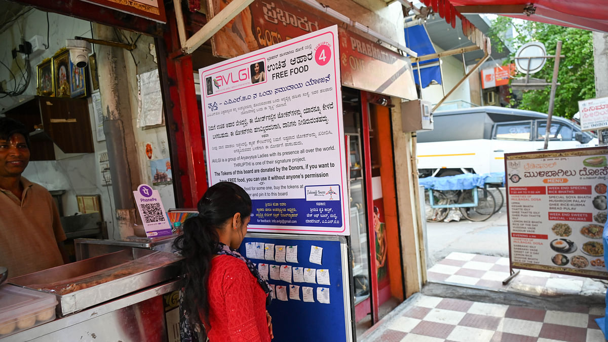 At these darshinis, customers can buy tokens to feed hungry in Bengaluru