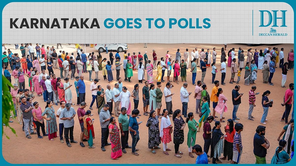 Karnataka goes to polls, voters show up in big numbers | Narayana Murthy, Nirmala Sitharaman cast vote