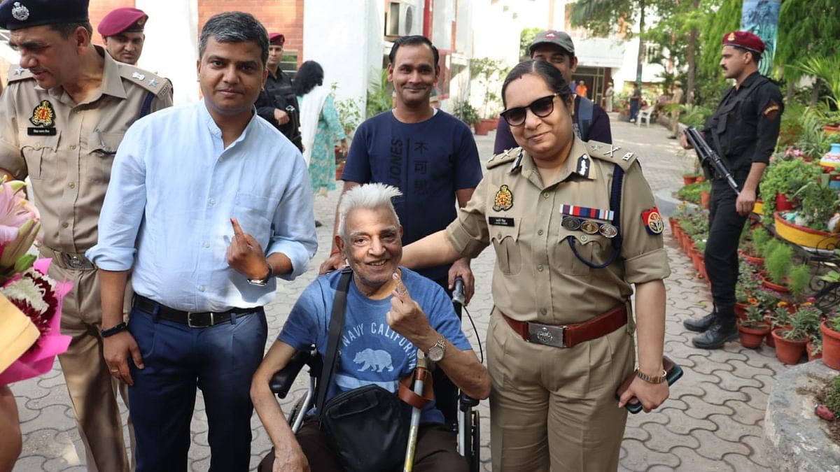 Lok Sabha Elections 2024: Elderly among first to come out to vote as polling begins in Gautam Buddha Nagar's Noida