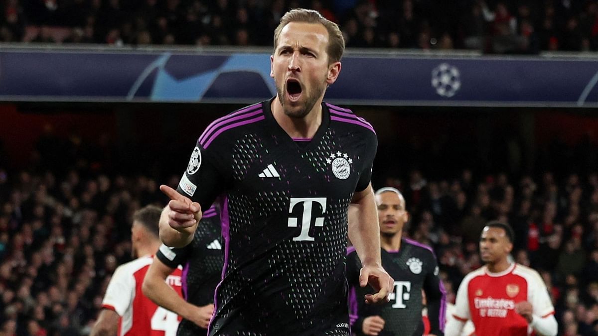 Harry Kane scores as Bayern Munich draw 2-2 at Arsenal