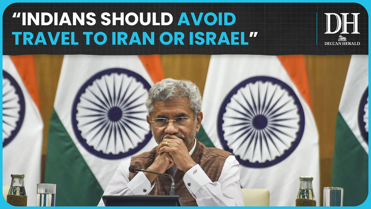 "Indians should avoid travel to Iran or Israel till further notice"