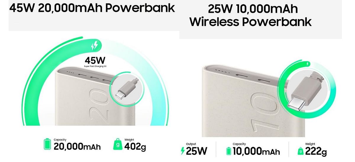 Samsung's new power banks.