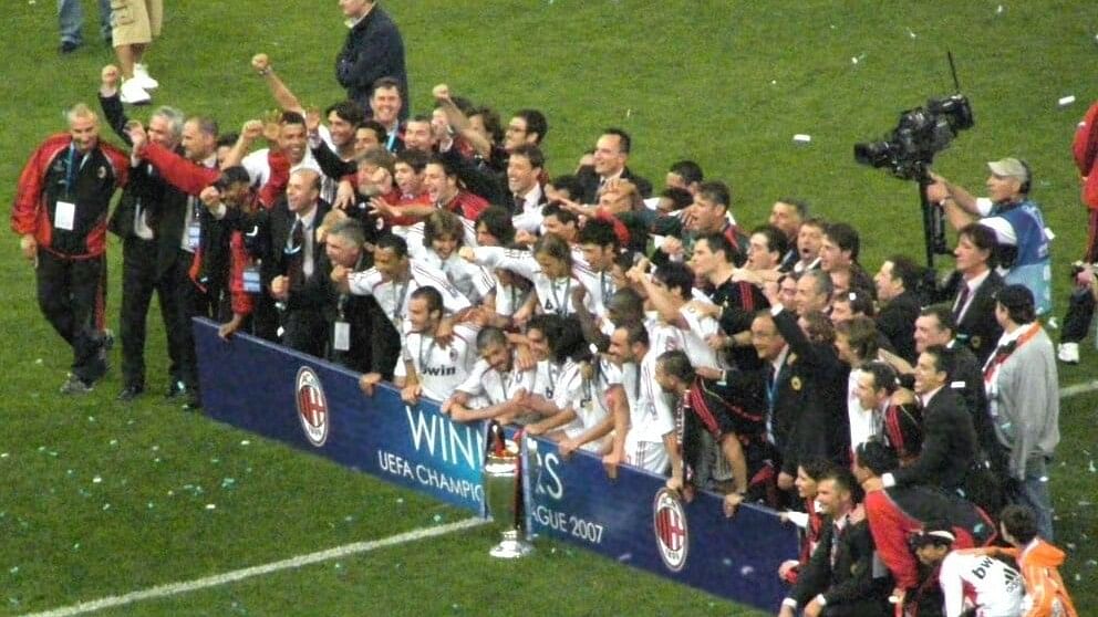 AC Milan last won the Champions League in 2007, beating Liverpool
