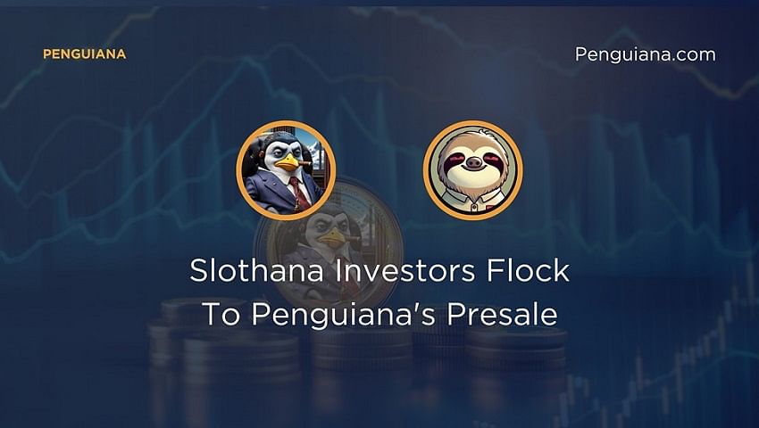 Slothana Investors Flock To Penguiana's Presale As Nearly 500 SOL Is Raised In Just 36 Hours