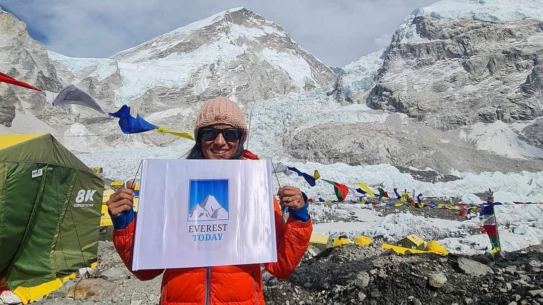 Nepal's Purnima Shrestha sets record by climbing Mount Everest 3 times in 2 weeks
