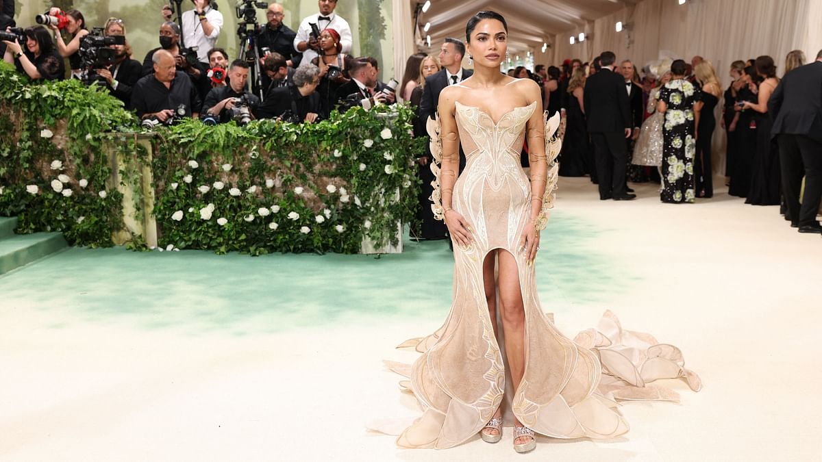 Mona Patel, Indian entrepreneur and philanthropist based in the US, made her much anticipated Met Gala debut in an off-shoulder gown by Iris Van Herpen.