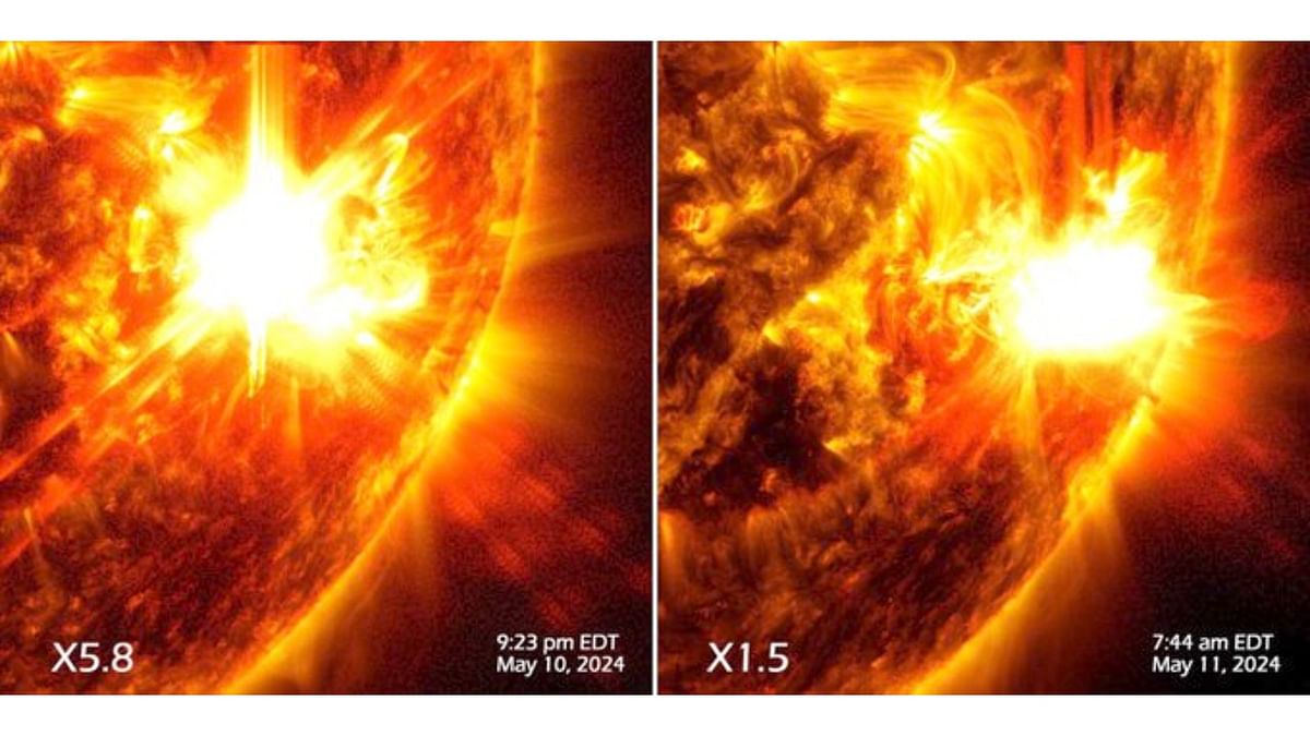 Sun releases 2 strong X-class flares as earth experiences solar storm