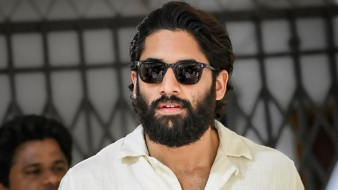 Telugu actor Naga Chaitanya Akkineni arrives to cast his vote for the fourth phase of Lok Sabha elections at a polling booth in Hyderabad.