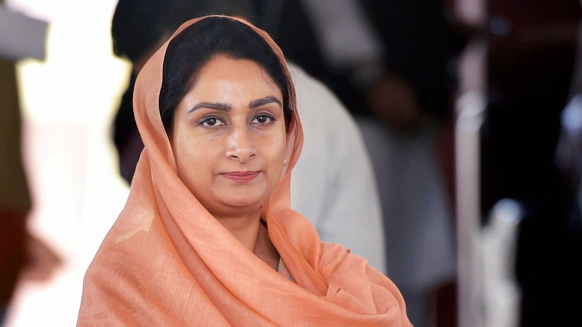 File photo of Harsimrat Kaur Badal at Parliament House in New Delhi.