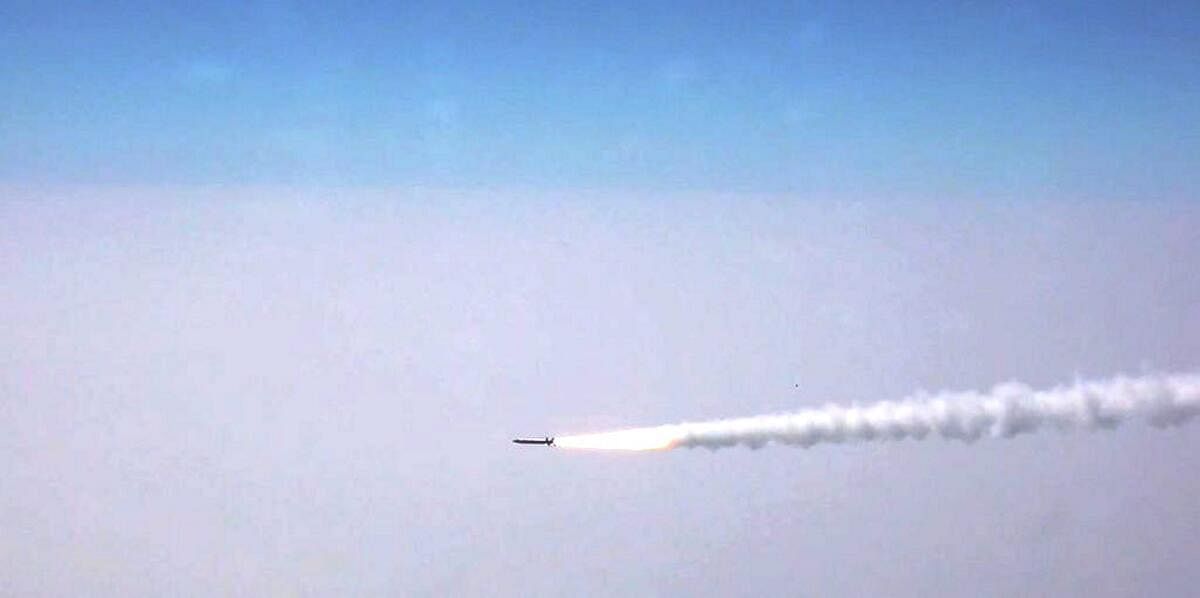 The RudraM-II Air-to-Surface missile being successfully flight tested by Defence Research and Development Organisation (DRDO), from Su-30 MK-I platform of Indian Air Force (IAF), off the coast of Odisha.