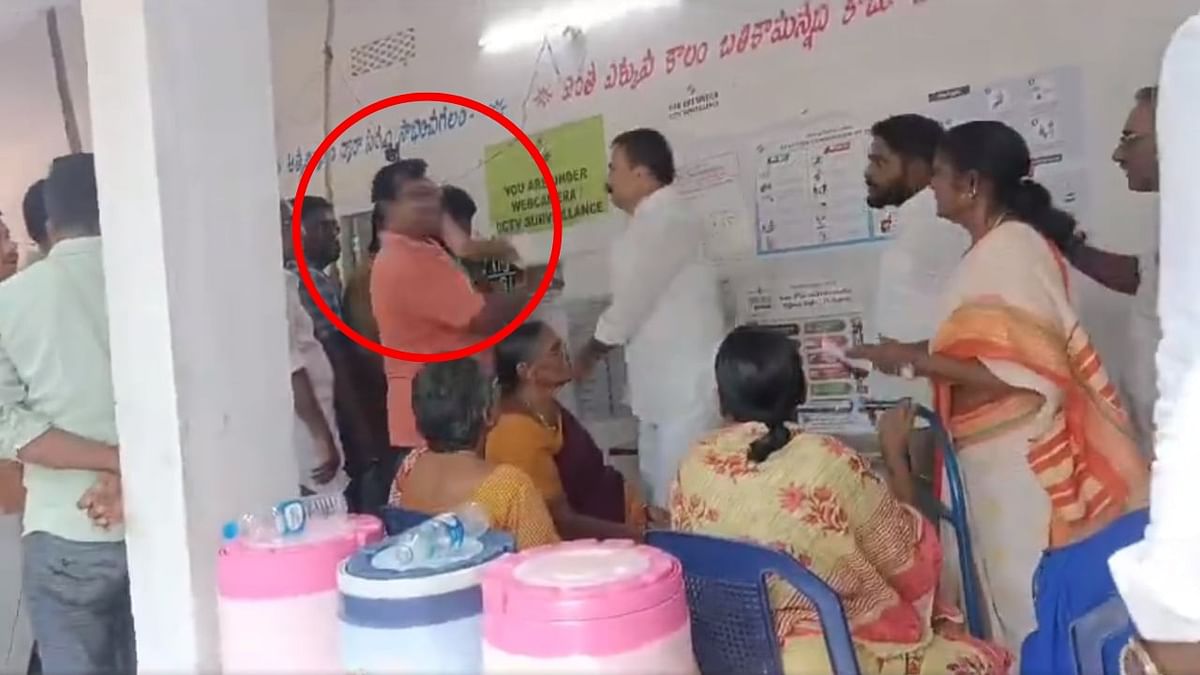 Andhra Assembly Elections 2024: YSRCP MLA slaps man waiting to cast vote