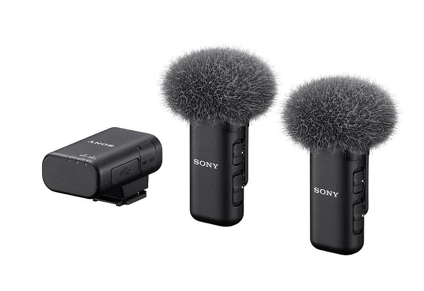 Sony ECM-W3 and ECM-W3S wireless microphones.