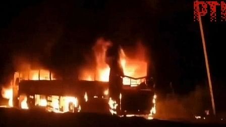 Six killed after bus catches fire in Andhra Pradesh's Palnadu district