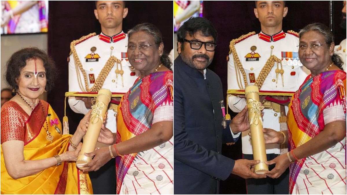 Cine stars Vyjayanthimala, Chiranjeevi, late justice M Fathima Beevi conferred Padma awards