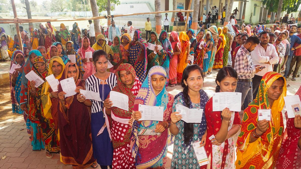 Lok Sabha Elections 2024 Phase 5: People queue up to cast their votes