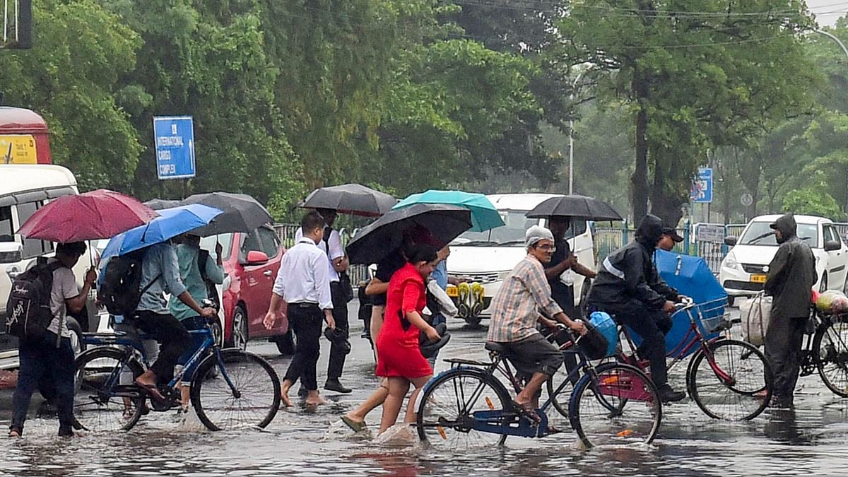 Several pockets of Kolkata remained waterlogged on Monday morning due to heavy rains.