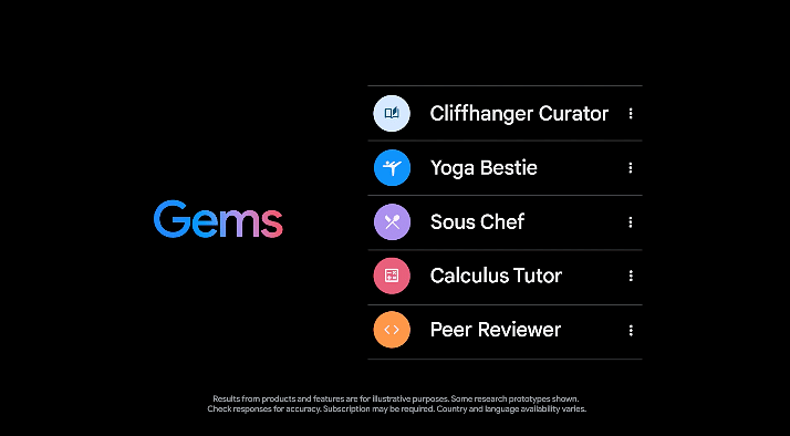 Gems feature coming soon Gemini Advanced users.