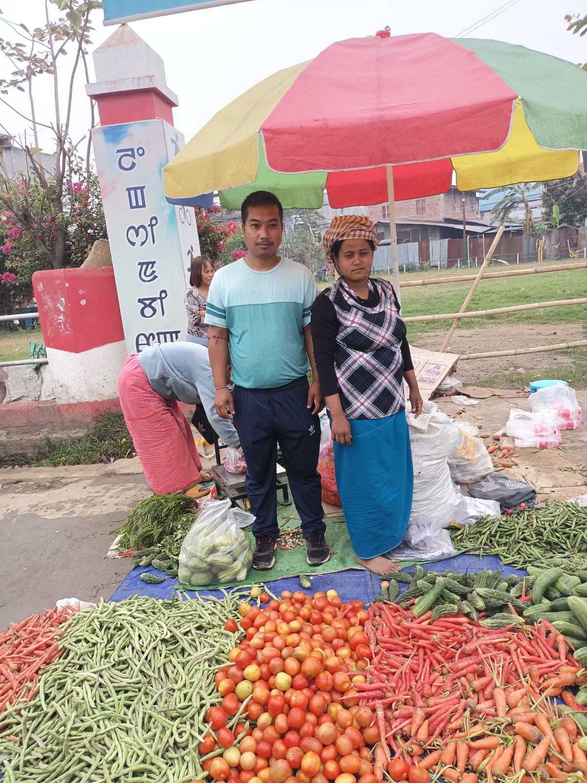 Meitei teacher in Moreh who became a vegetable vendor on the streets of Imphal
