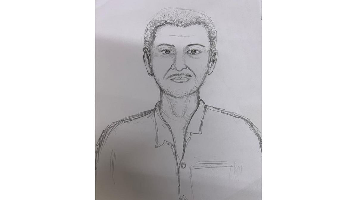 Police release sketch of suspect who stabbed train attendant to death on Puducherry-Dadar Express