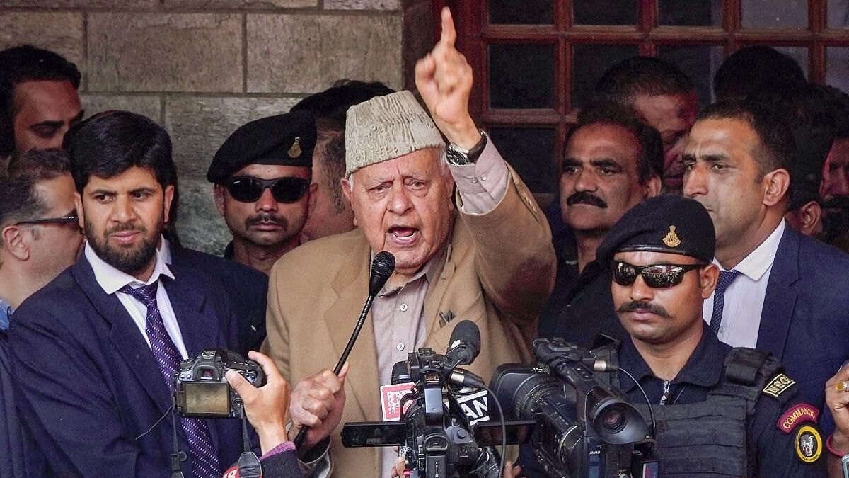 Farooq Abdullah accuses PM Modi of dividing country on the basis of religion 