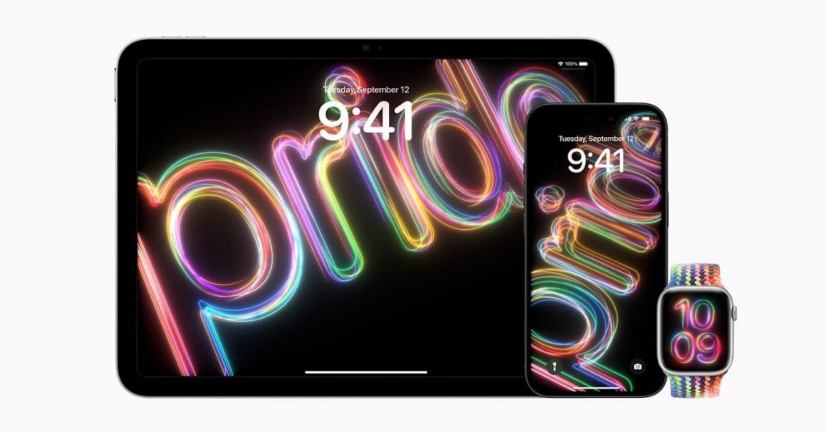 Nouvelle collection d'interface utilisateur, de papiers peints et d'accessoires Pride lancée pour les appareils Apple.