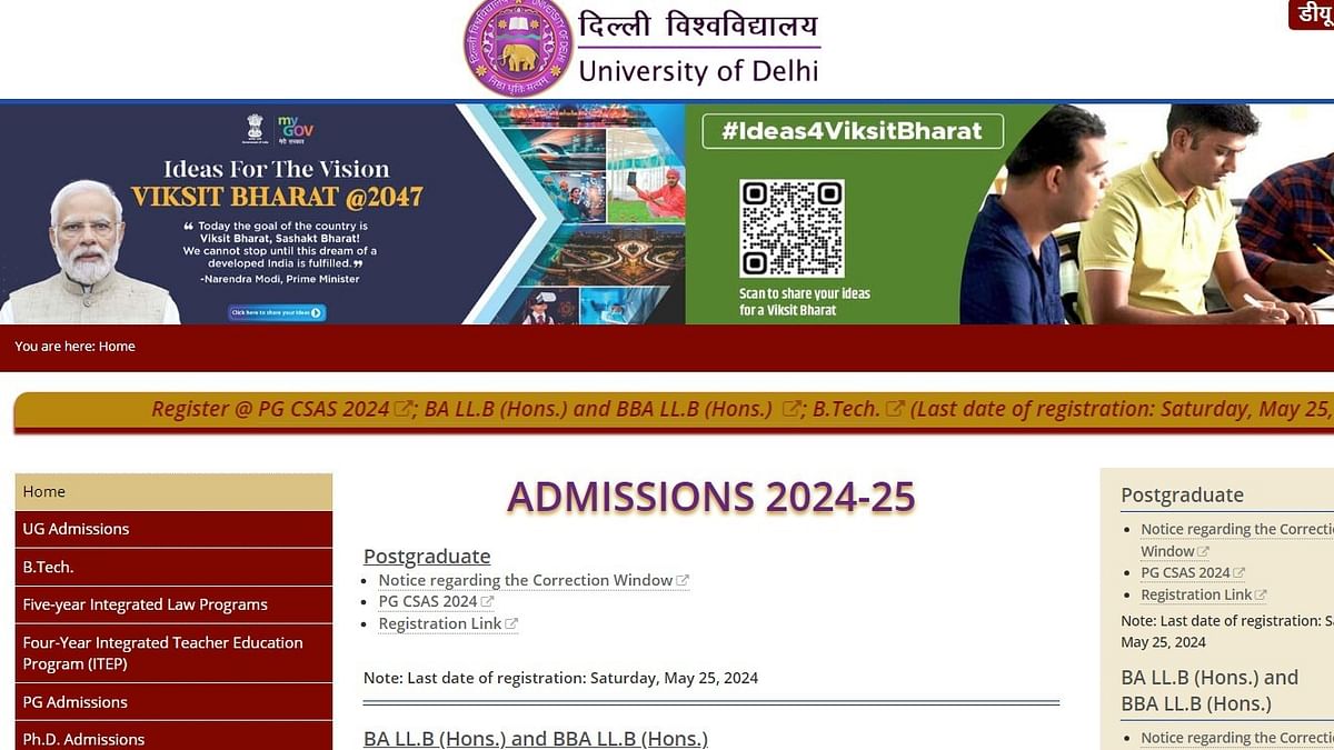 Lok Sabha Elections 2024: Teachers' body asks DU to take down PM Modi's photos from website, terms it poll code violation 